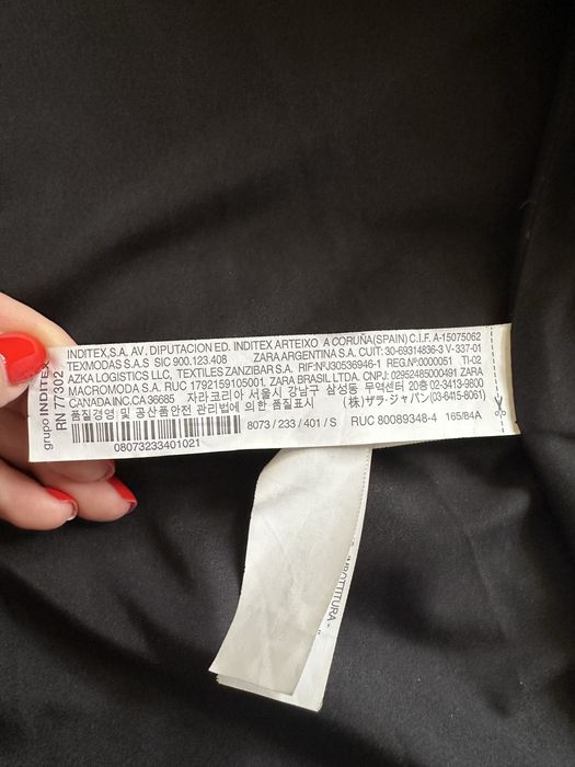 Пуховик Zara розмір S