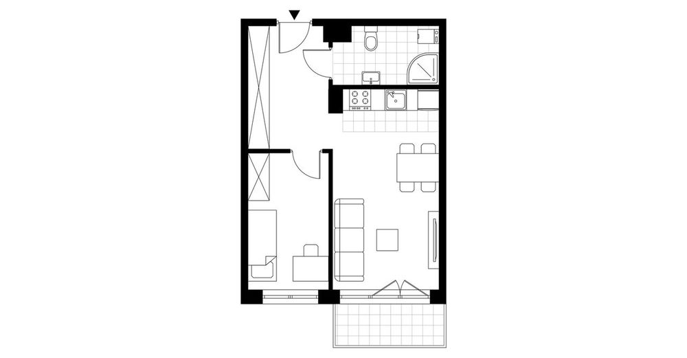Ogrody centrum 2 | mieszkanie 2-pok. | A.1.15