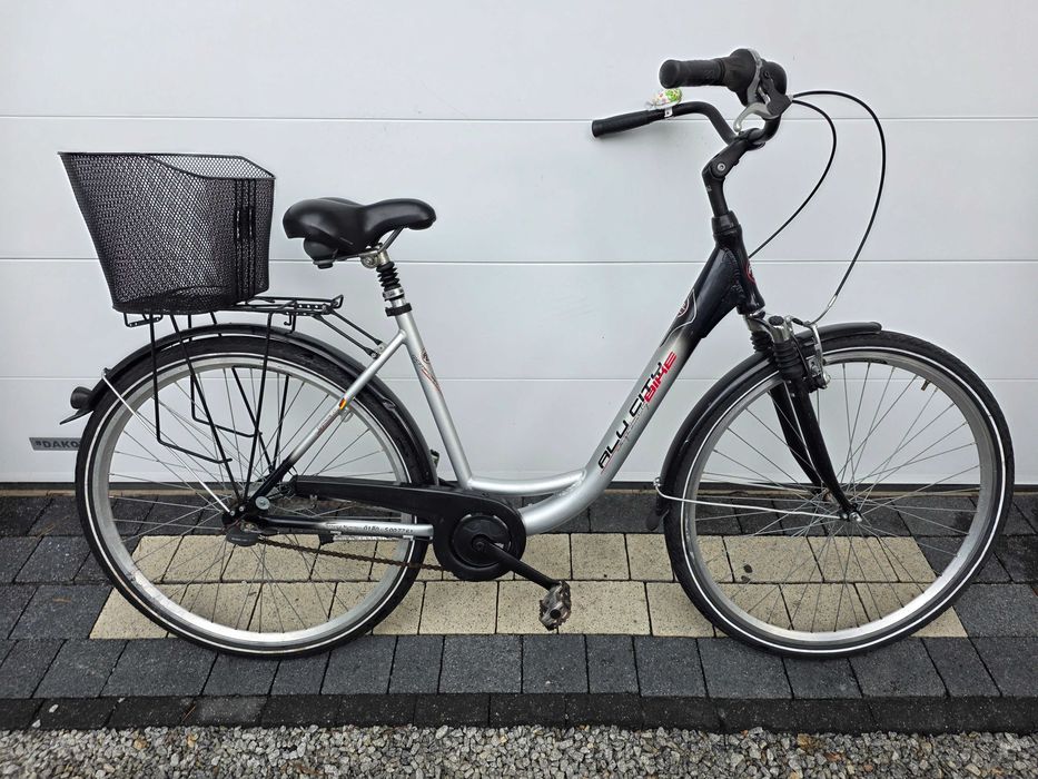 Rower miejski ALU-CITY BIKE-7 biegów SRAM S7,koła 28",rama alu,koszyczek- OKAZJA