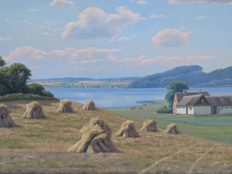 Kai Drews (1884-) Aukcyjne Malarstwo Złota Rama