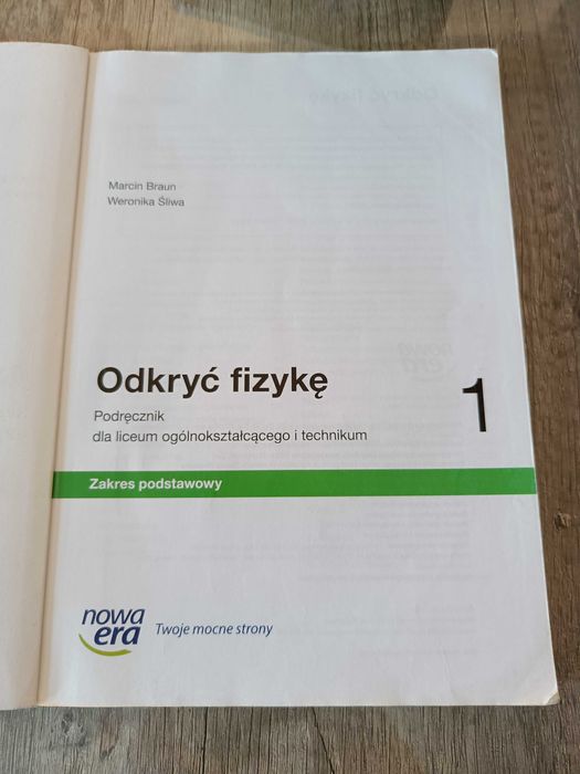 Odkryć fizykę zakres podstawy klasa 1 nowa era