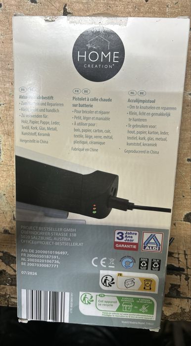 Pistolet do kleju bezprzewodowa