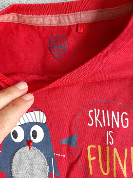 bluzy z długim rękawem 2 sztuki - rozmiar 110