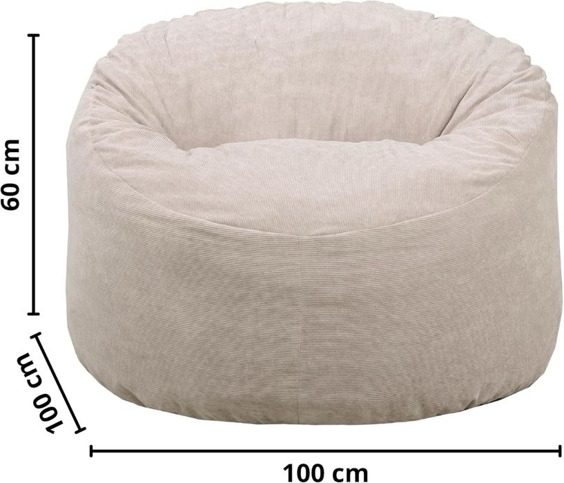 Puff Grande Confortavel + Apoio de pés