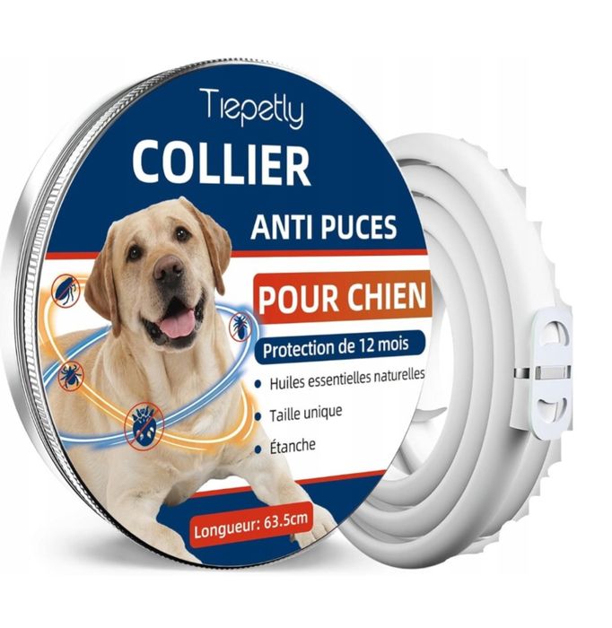 Obroża przeciw pchłom dla psów (2 sztuki)