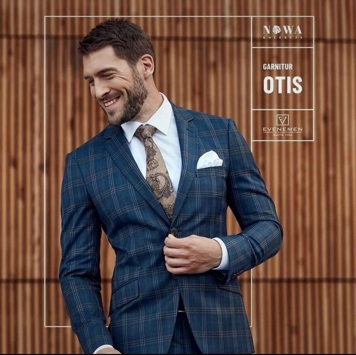 Nowy Garnitur Evenemen OTIS Marynarka + Spodnie rozmiar 50
