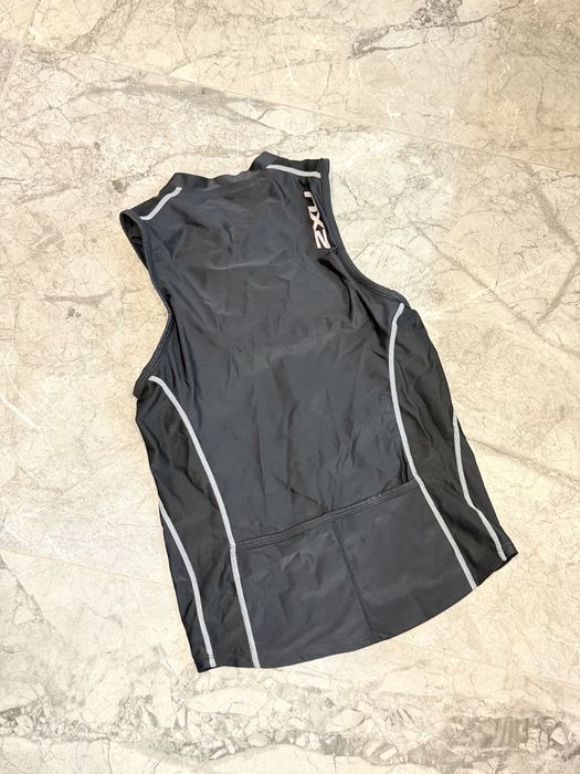 Спортивна майка для бігу жіноча s 42-44 2xu running singlet triathlon tank sleeveless 1/2 zip
