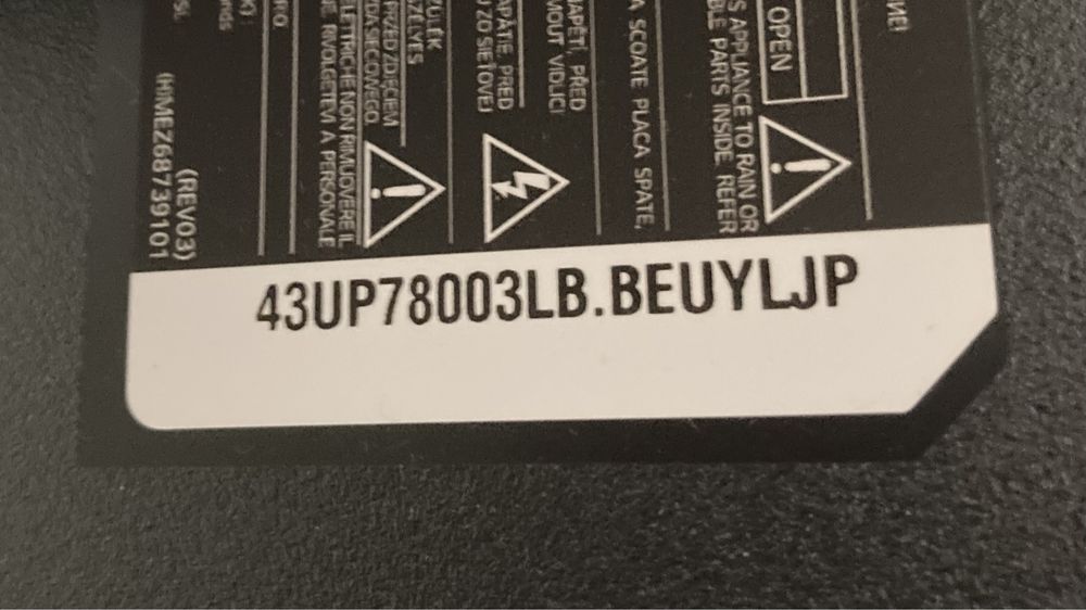 Podstawa telewizora LG 43 cale