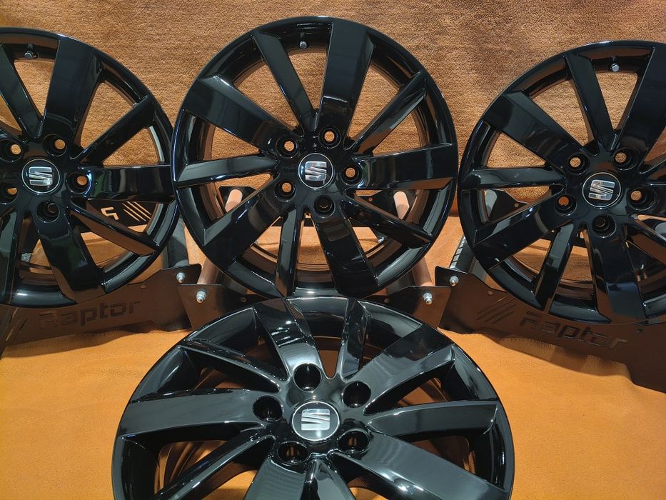 Felgi aluminiowe 16' 5x112 Seat Oe -czarny połysk