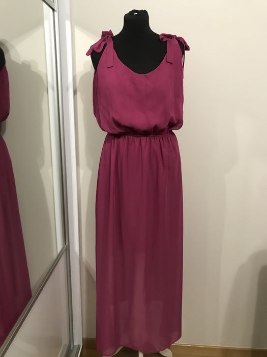 C&A. Sukienka długa róż fuksja. R.40/42