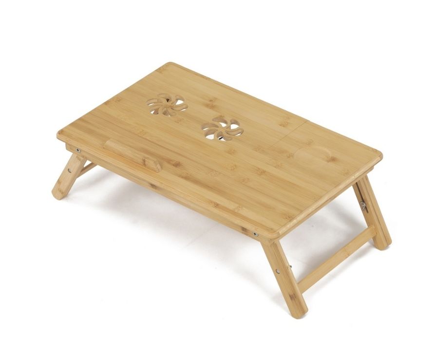 Stolik pod Laptopa Składany Bambusowy