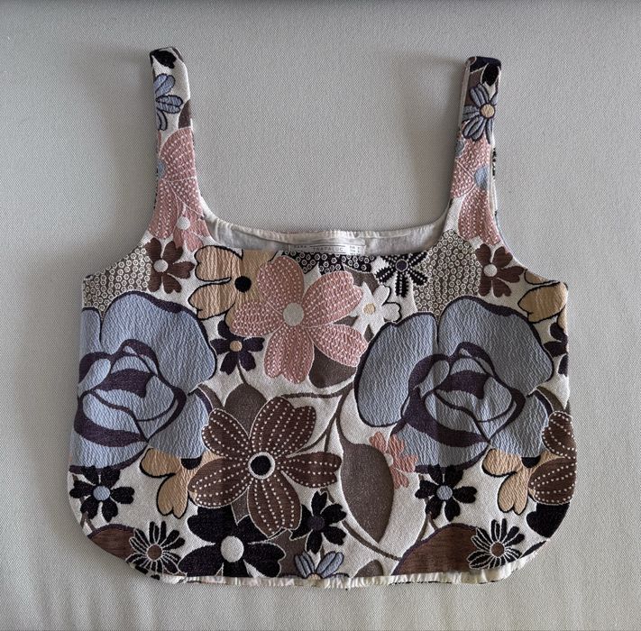 Top com padrão Zara