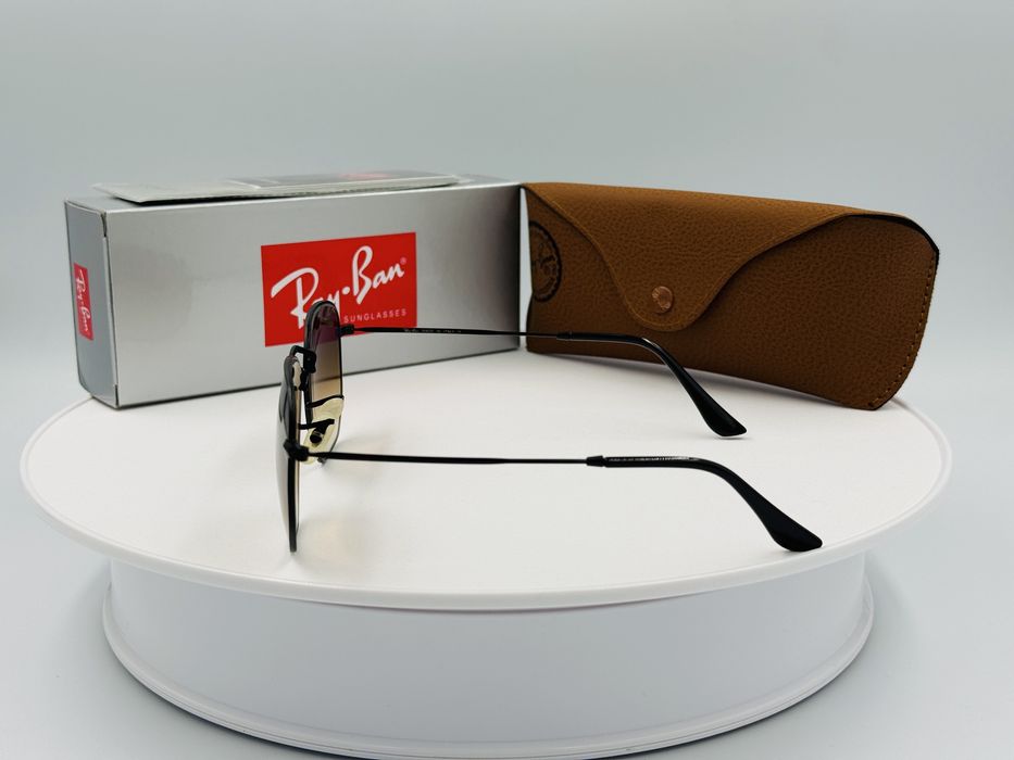 Солнцезащитные очки Ray-Ban Hexagonal RB 3548 Black-Brown Gradient 56мм стекло