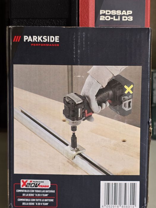 Aparafusadora impacto 20v parkside bits