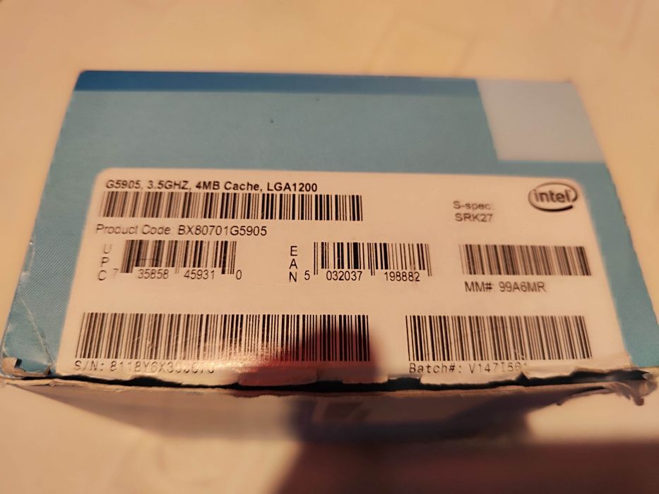Intel Celeron G5905 Gen 10 + dissipador