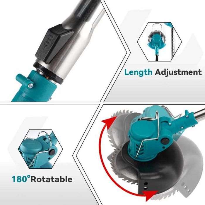Corta Relva Alt. Ajustável 1500W 2xBat. 18V Makita