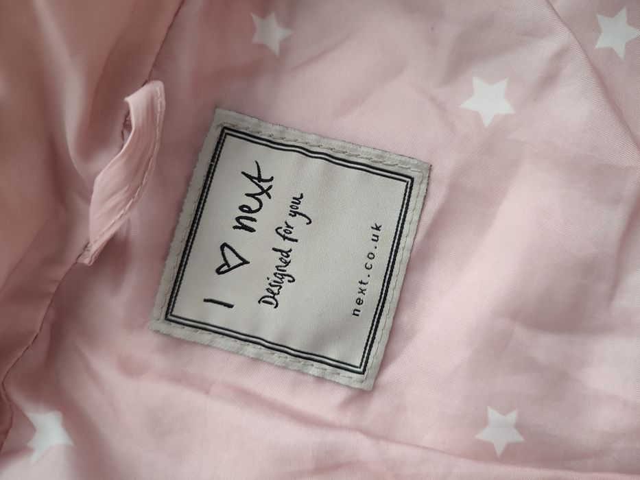 Różowa kurteczka ocieplana Next 92 cm