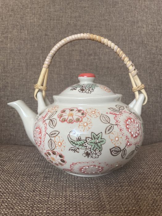 Czajnik ceramiczny ręcznie malowany