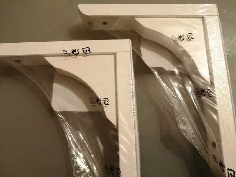 2 poleias / apoios para prateleiras IKEA. Em Madeira. Novos Ainda na Embalagem*