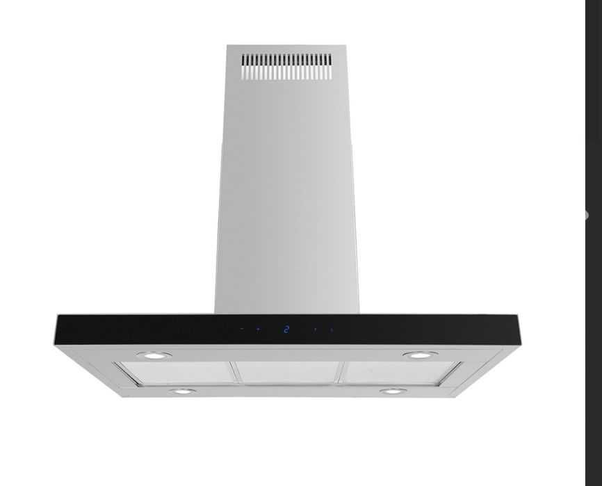 Cichy okap wyspowy Ciarko Quatro INOX 90