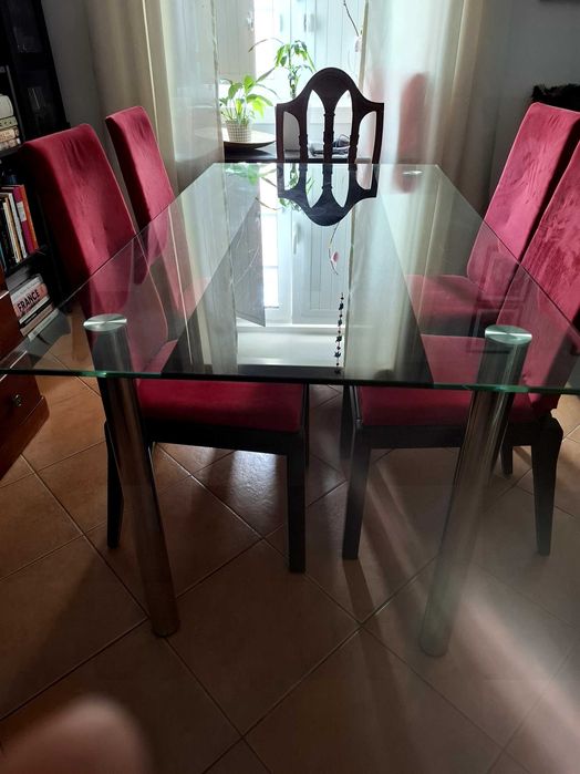 Mesa vidro temperado