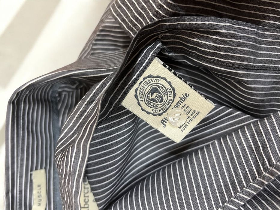 Abercrombie & Fitch roz. M męska koszula w paski