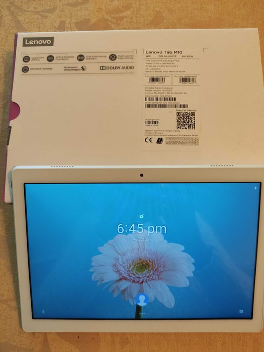 Tablet Lenovo Tab M10, WiFi, Polar White, 2G+32GB