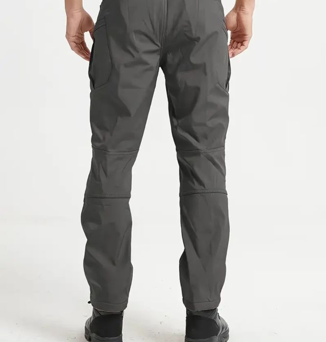 Тактичні зимові флісові штани сірі