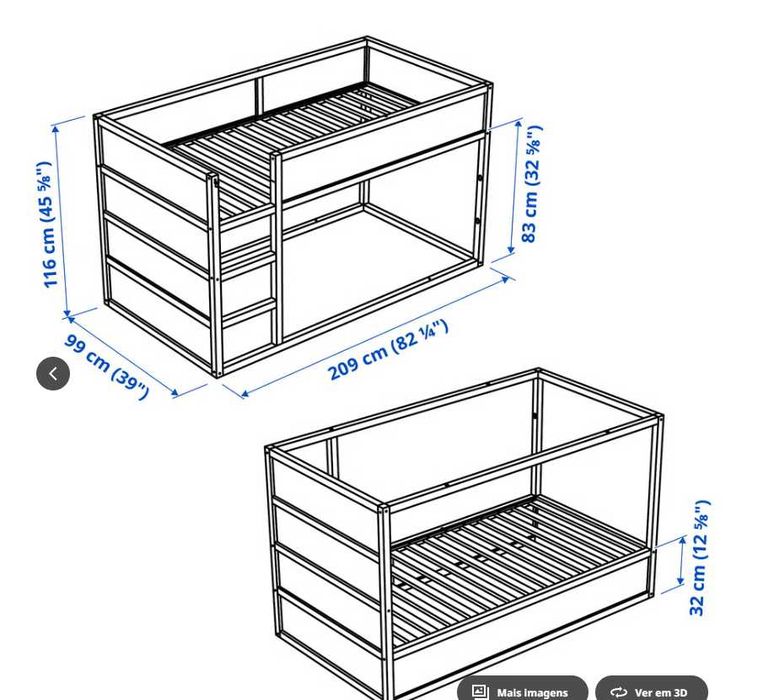 Beliche de criança IKEA