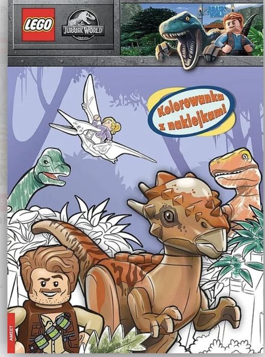 Lego Jurassic World kolorowanka