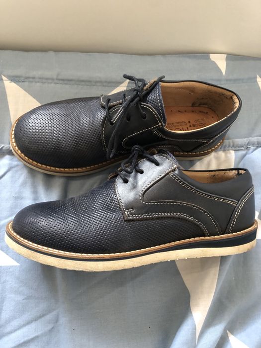Sapatos menino n34 azul marinho comunhao