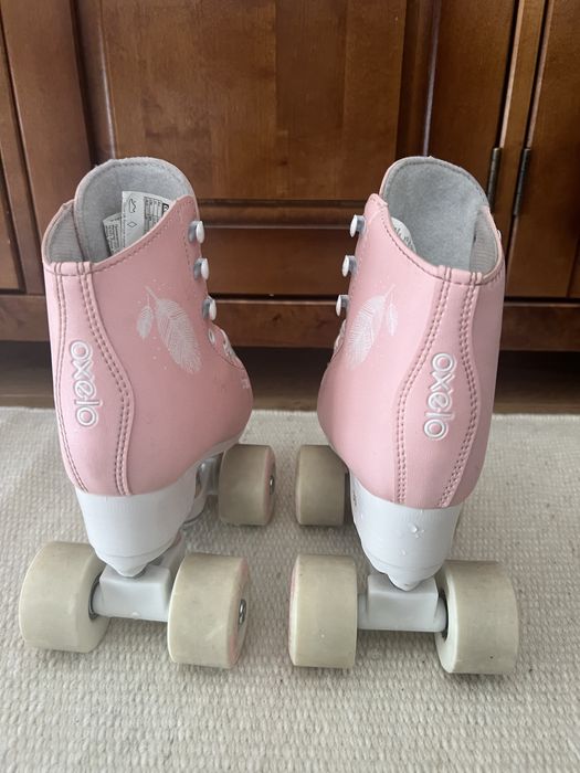Wrotki oxelo 30 pink quad 100 mało używane