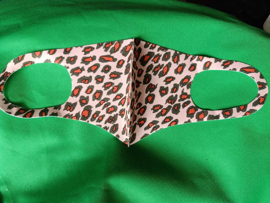 Маска питта с принтом леопард многоразовая, новая