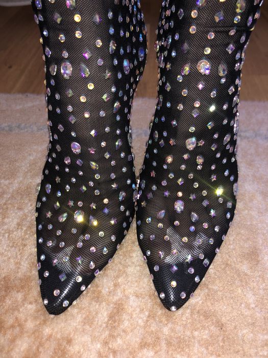 Ботінки вечірні з стразами