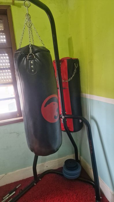 Saco boxe com suporte