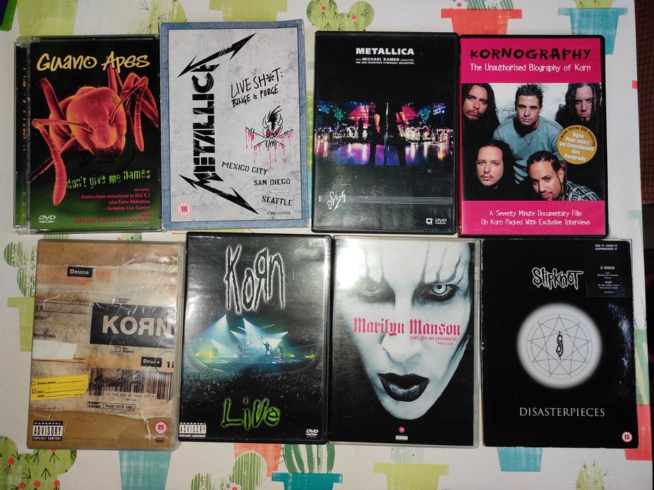 Korn, Slipknot, Metallica, Marilyn Manson... Preço na descrição