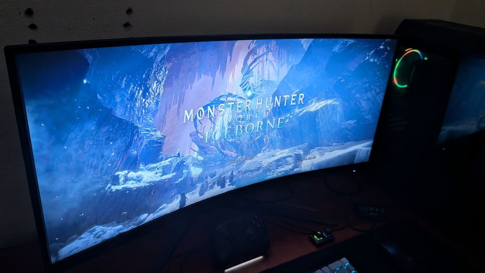 Monitor Curvado AOC 34' Ultrawide 1440p 180Hz (COM GARANTIA)