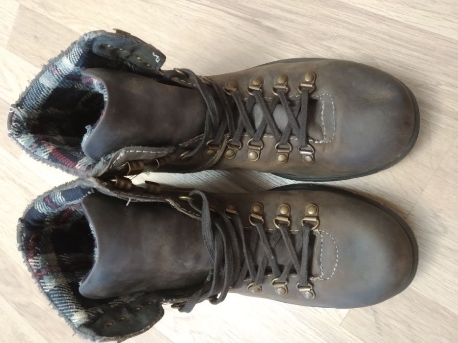 Ботинки-берцы  Leather кожа 44 размер