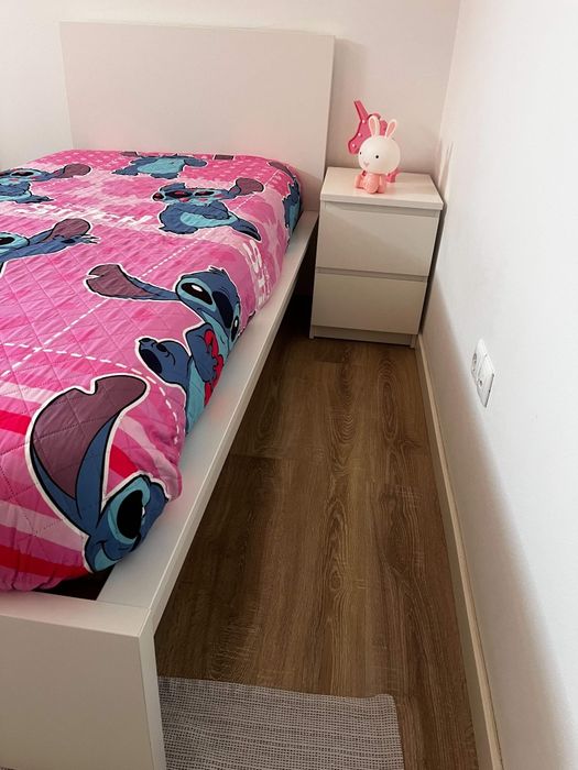 Cama com 2 caixas de arrumação - IKEA MALM