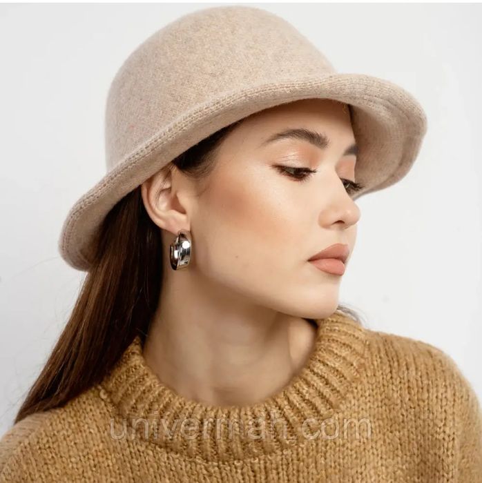 Тепла панама/капелюх 80% вовна