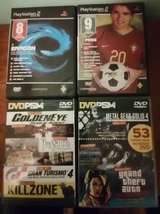 Jogos PS2/PS3 e DVD
