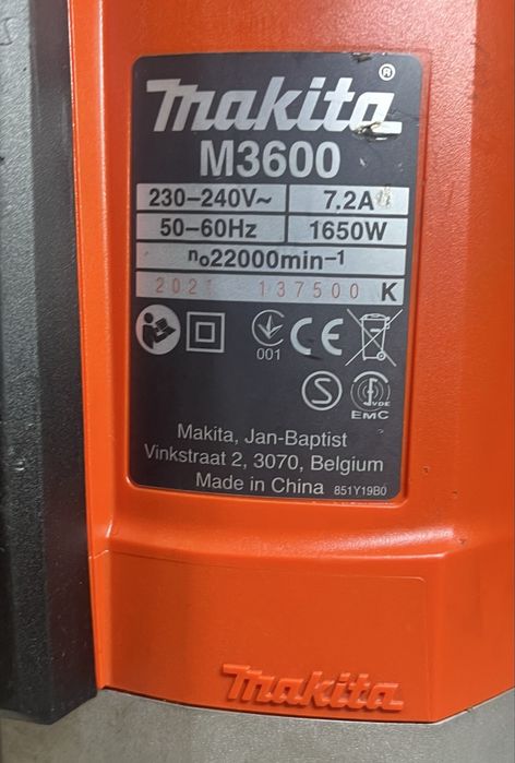 Makita M3600 Фрезер 1650Вт 12мм