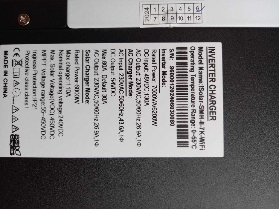 Инверторы гибридные EDON PROMAX 6,2 kW, 48V. Новые