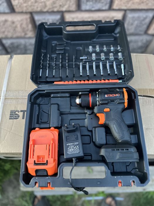 Шуруповерт Stromo Sa18li 1акб та зп безщітковий металічний патрон