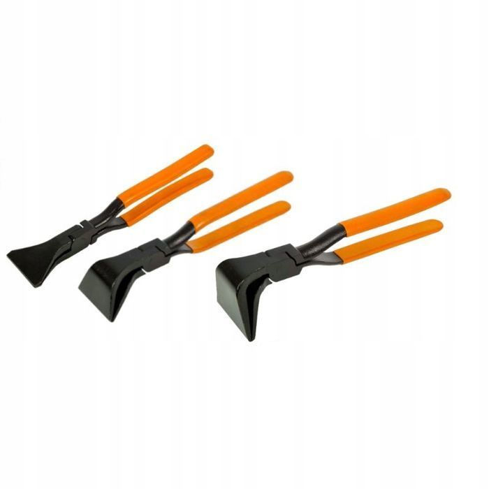 Zestaw Dekarskie Szczypce Kleszcze Gięcia Blach 275Mm Proste Odgięte