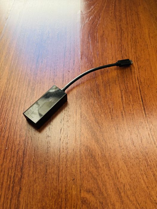 Adapter USB-C na Ethernet RJ45 czarny firmy