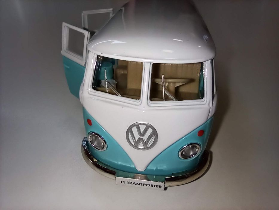 Miniatura vespa mota, VW T1 pão de forma