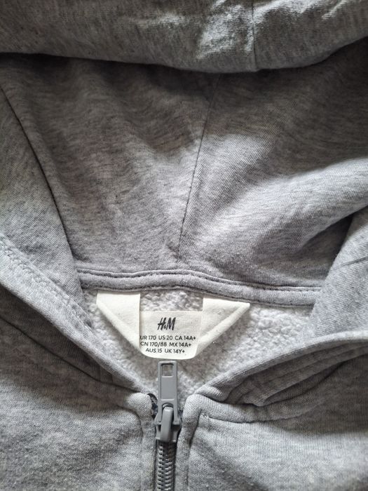 Bluza z kapturem szara H&M 170