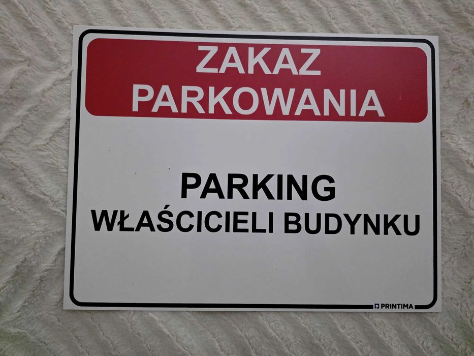 Znak zakaz parkowania 40×30