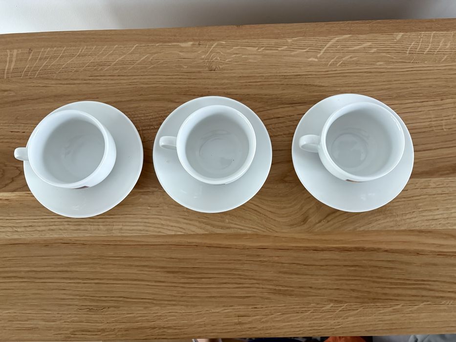 Kolekcjonerskie filiżanki z logo Alior 3 kpl